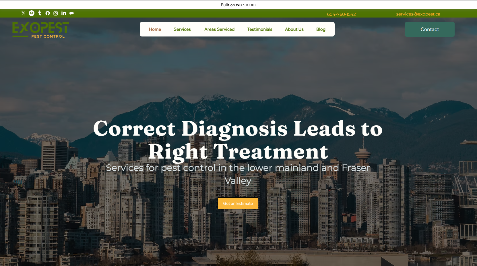 Portfolio Website Exopest